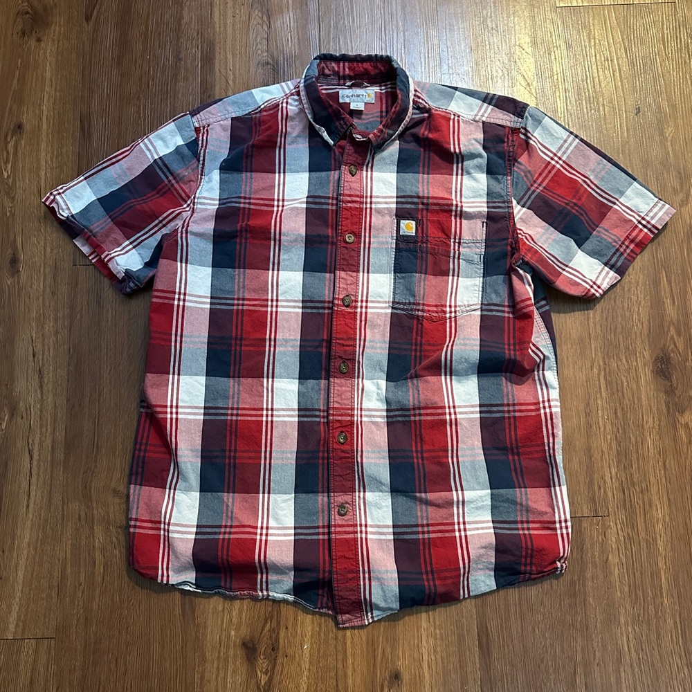 Carhartt Men's Red Plaid Shirt
